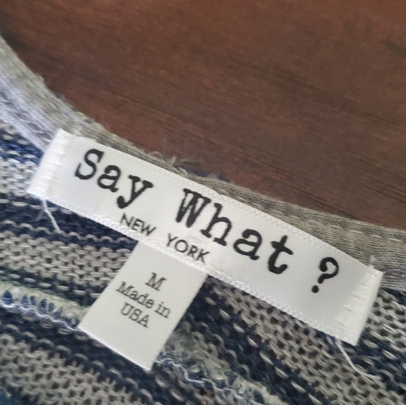 SAY WHAT?STRIPED SWEATER - Picture 4 of 8